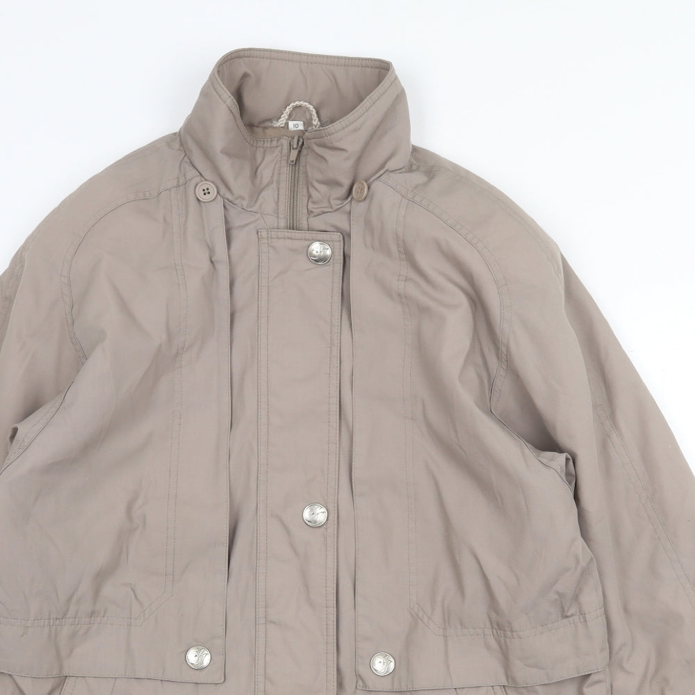 Telemac Womens Grey Jacket Size 10 Zip