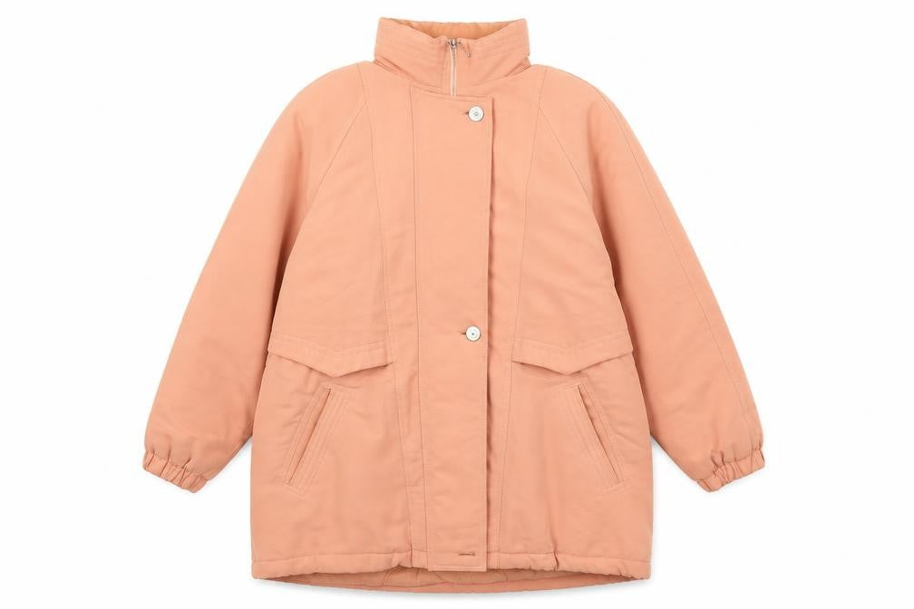Marks & Spencer Womens Orange Anorak Coat Size 10 Zip