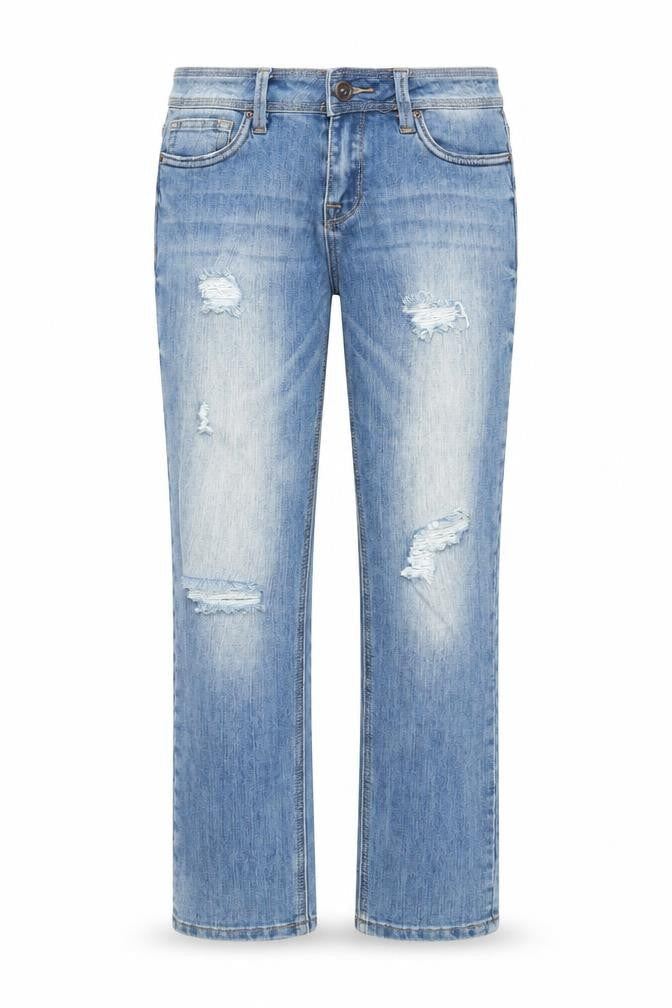 Dollhouse Womens Blue Cotton Straight Jeans Size S Regular Zip