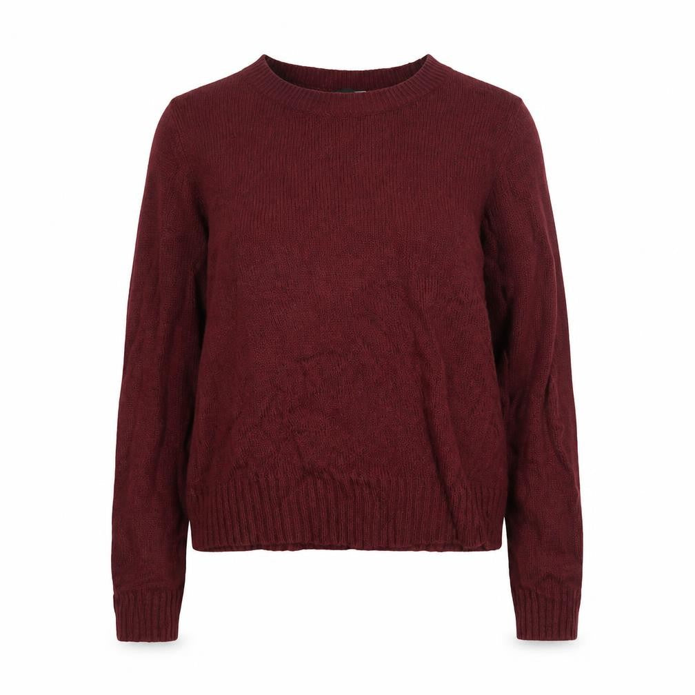 H&M Womens Red Round Neck Acrylic Pullover Jumper Size S