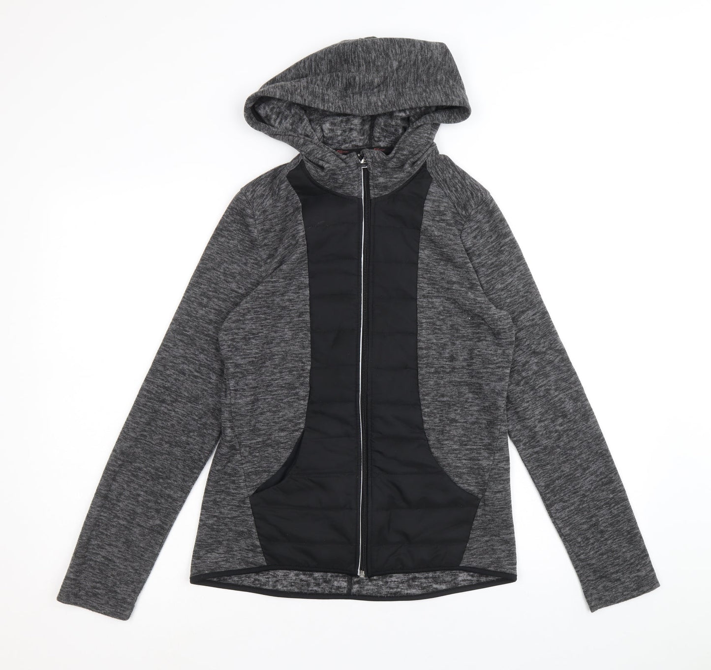 NEXT Womens Black Geometric Jacket Size 6 Zip