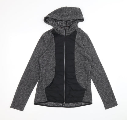 Next Womens Black Geometric Jacket Size 6 Zip