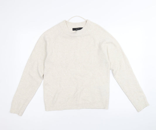 Vera Moda Womens Beige Round Neck Polyester Pullover Jumper Size S