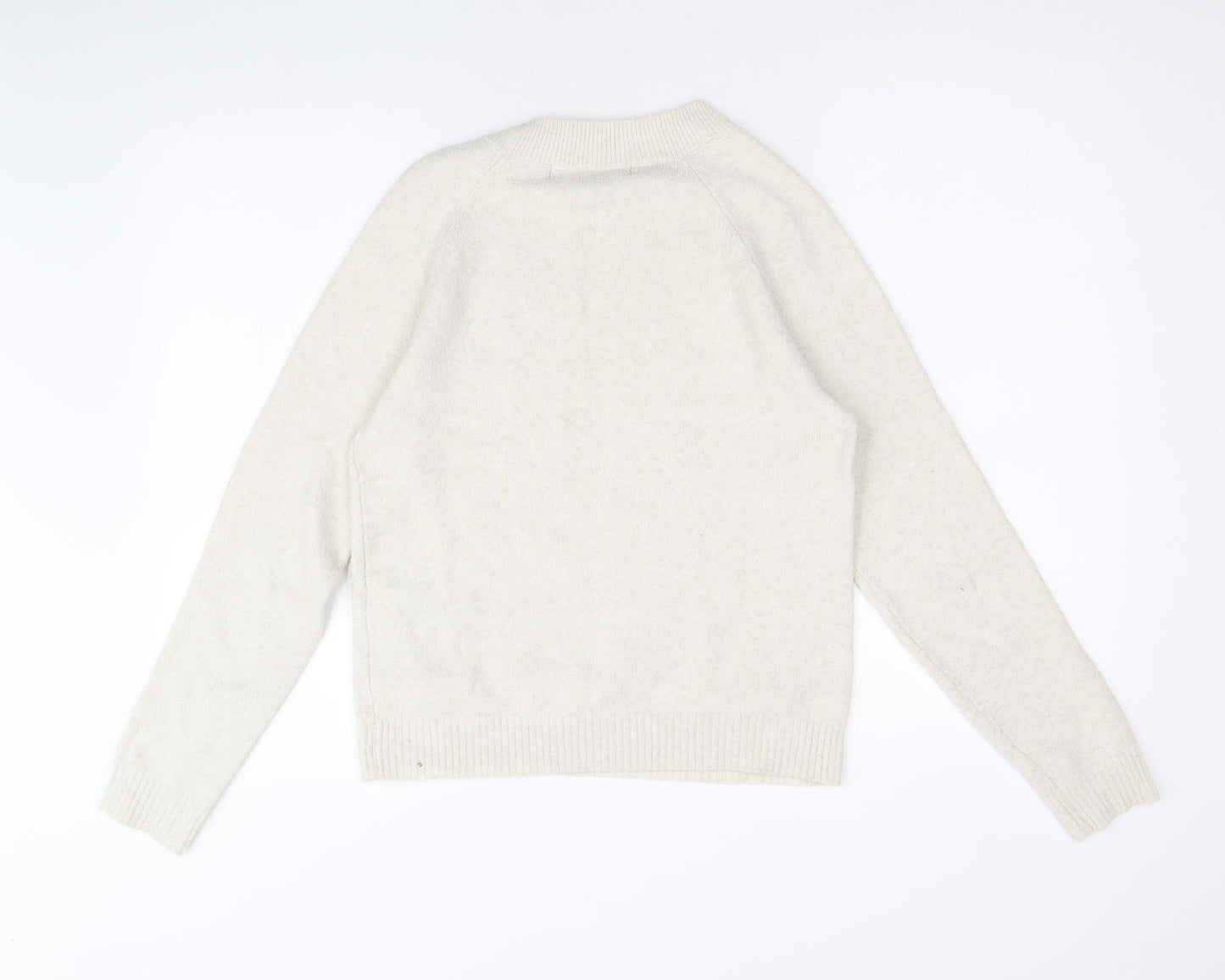Vera Moda Womens Beige Round Neck Polyester Pullover Jumper Size S