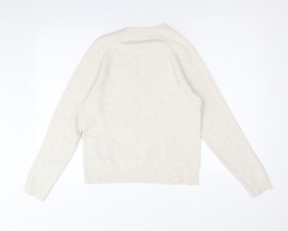 Vera Moda Womens Beige Round Neck Polyester Pullover Jumper Size S