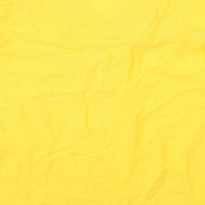 Emery Rose Womens Yellow Polyester Basic T-Shirt Size XL V-Neck
