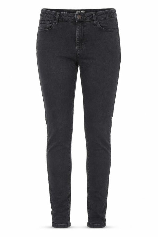 Womens Black Cotton Skinny Jeans Size 38 in Slim Zip