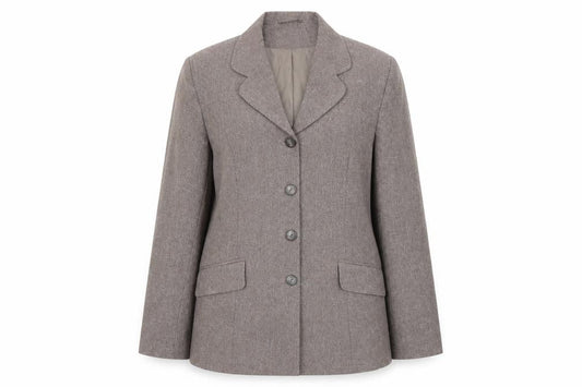 Essentials Womens Beige Polyester Jacket Suit Jacket Size 16