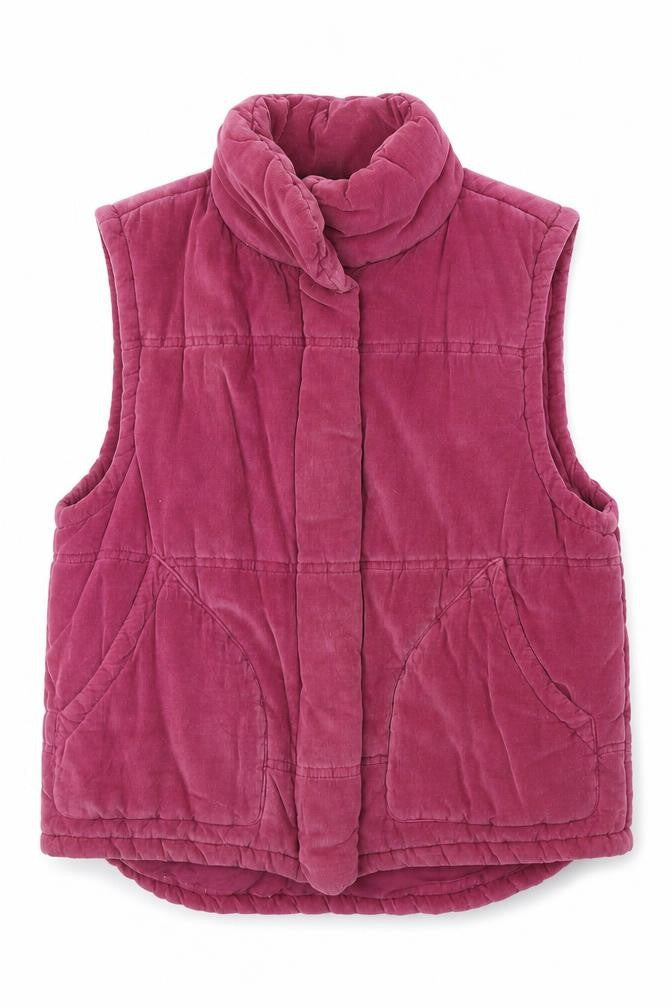 Mod-o-Doc Womens Pink Gilet Jacket Size S Zip