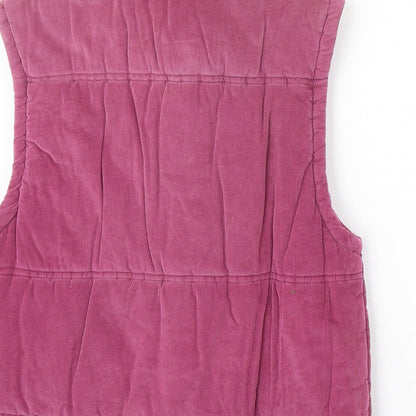 Mod-o-Doc Womens Pink Gilet Jacket Size S Zip