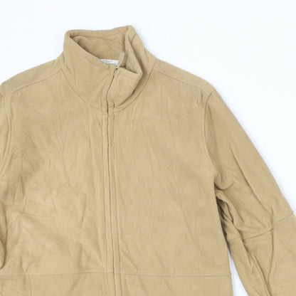 Marks & Spencer Womens Beige Jacket Size 14 Zip
