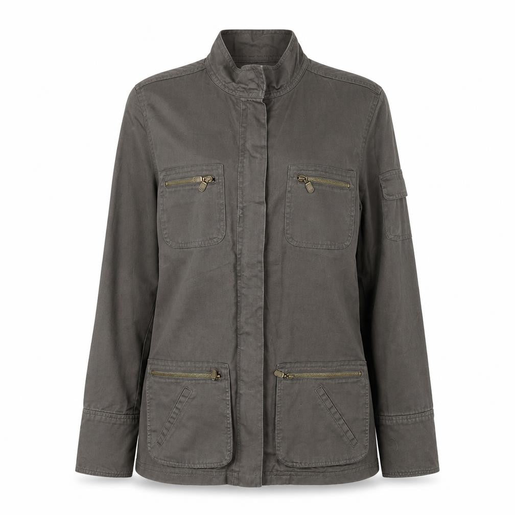 Warehouse Womens Brown Jacket Size 8 Zip