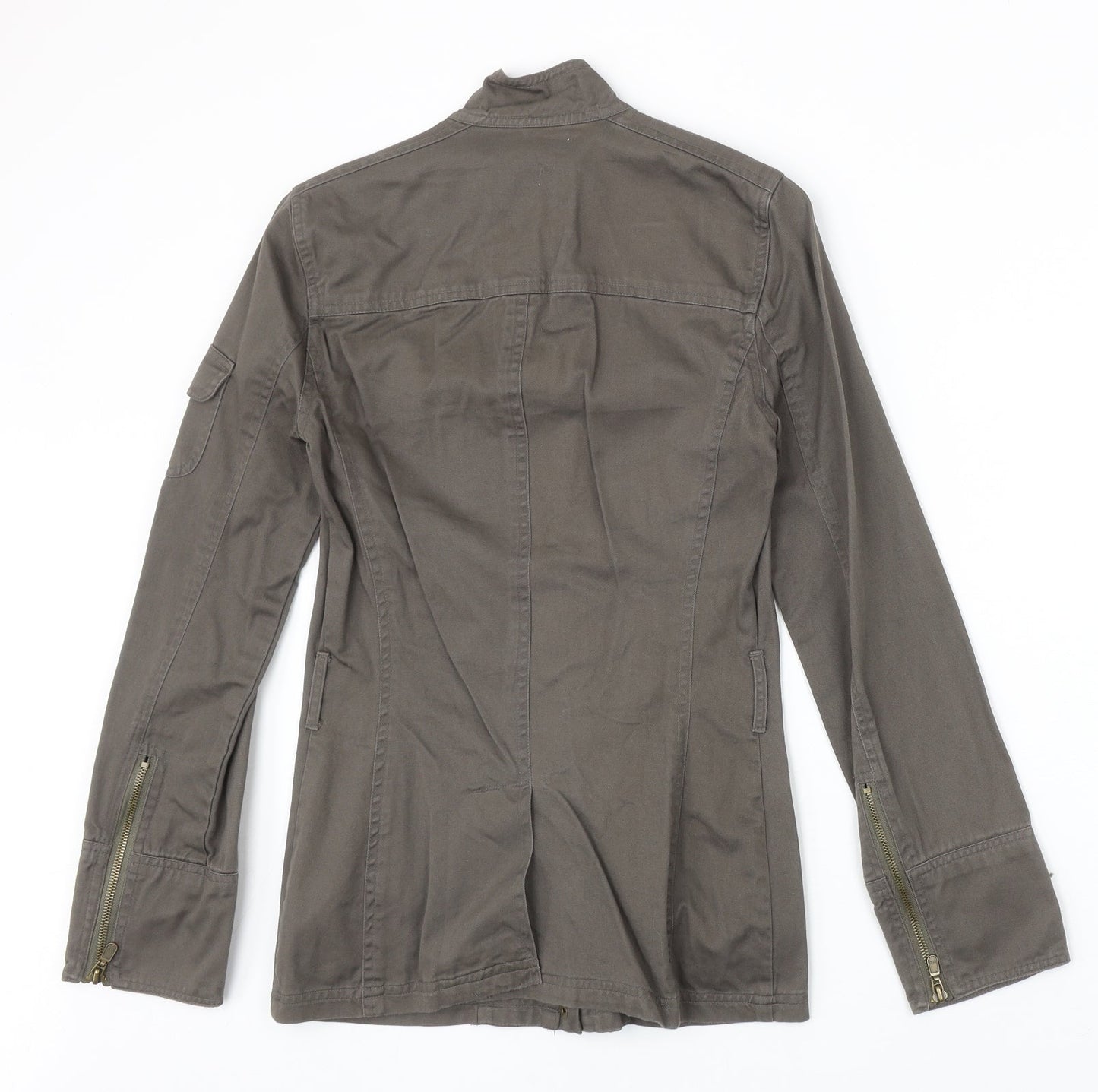 Warehouse Womens Brown Jacket Size 8 Zip