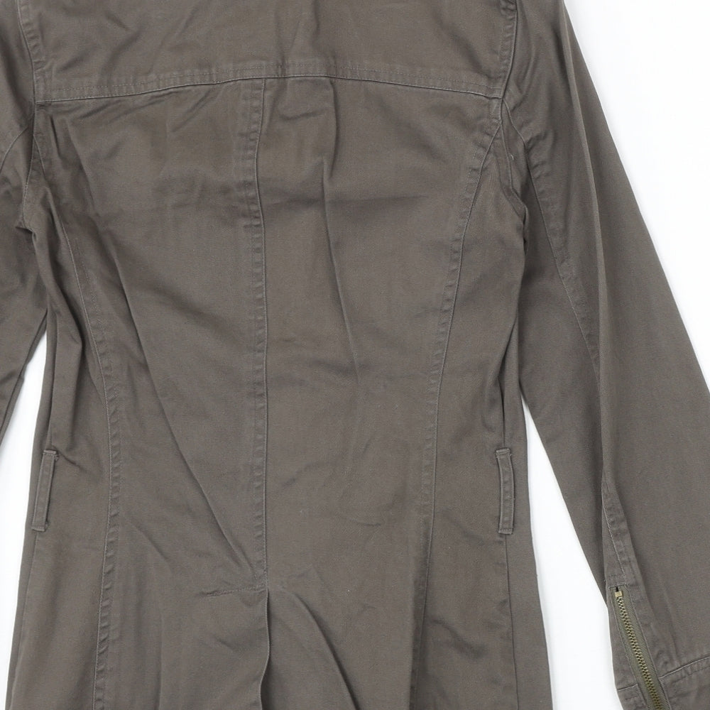 Warehouse Womens Brown Jacket Size 8 Zip