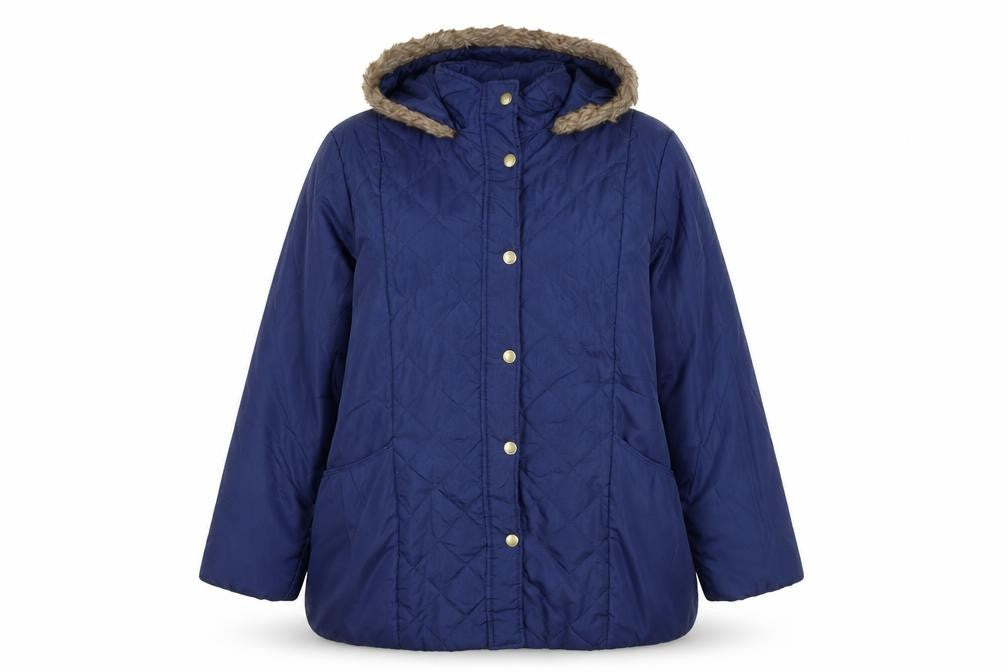 Anne De Lancay Womens Blue Jacket Size L Snap