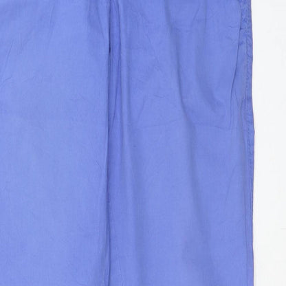Tom Tailor Womens Purple Cotton Chino Trousers Size 8 Regular Zip