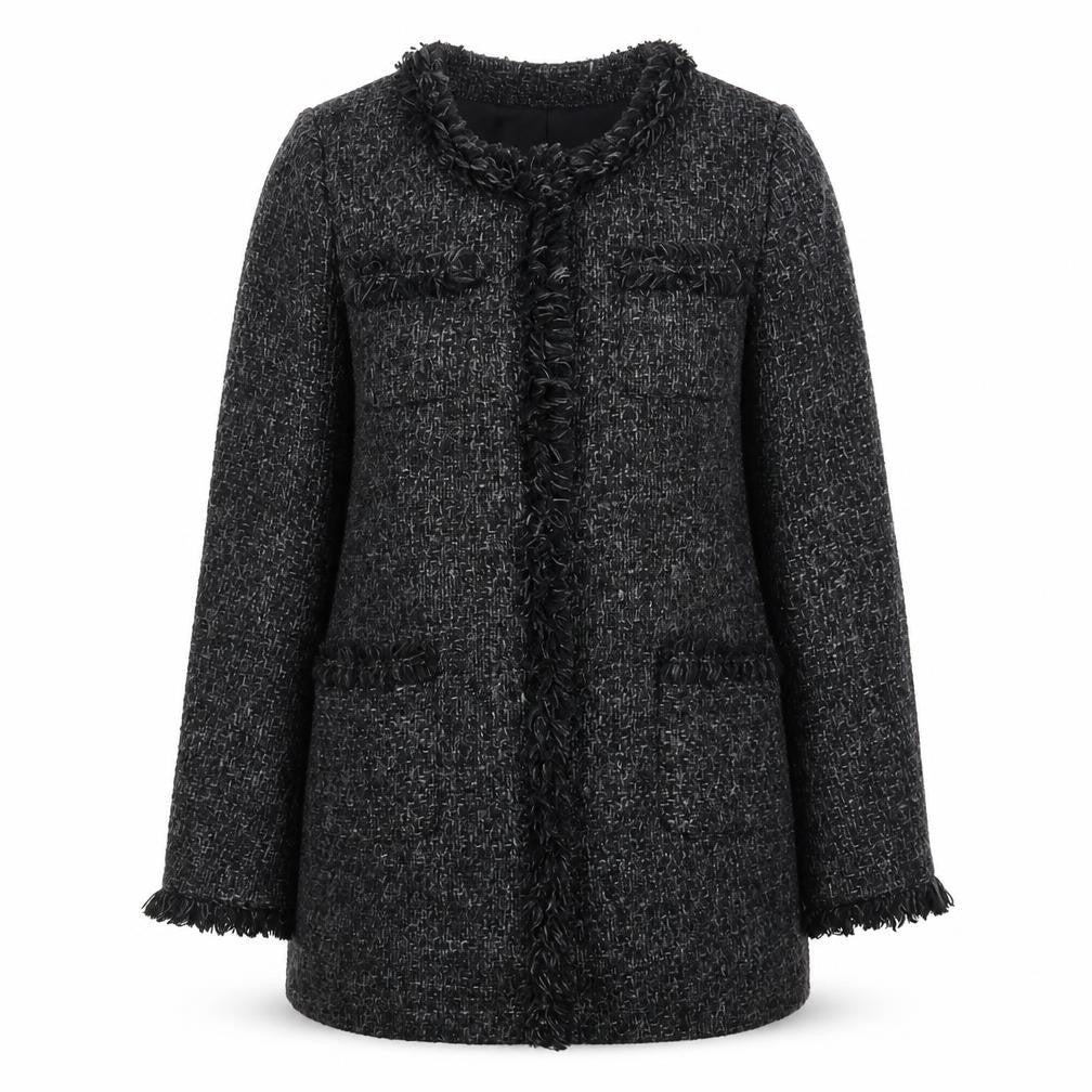 Gharani Strok Womens Grey Jacket Coat Size 12 Button