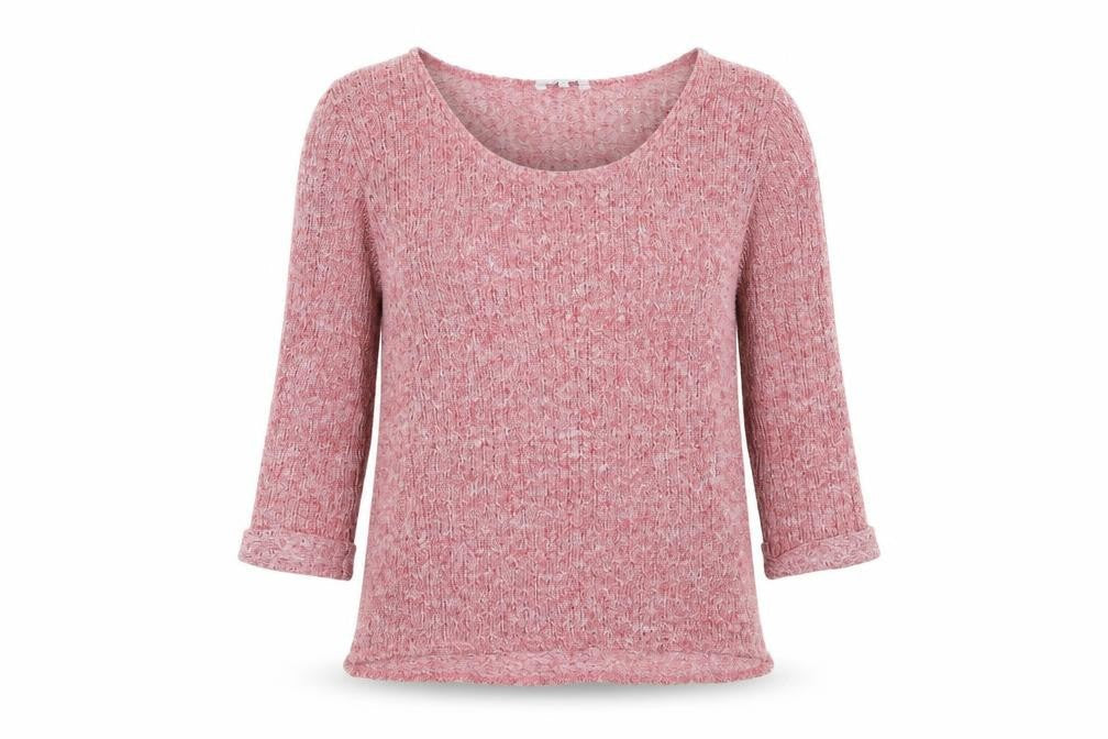 Peacocks Womens Pink Crew Neck Polyester Pullover Jumper Size 14 Pullover