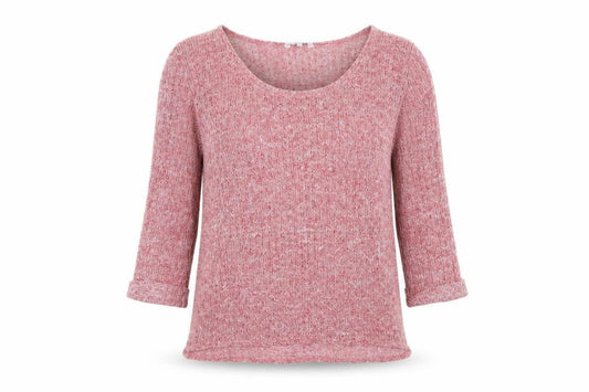 Peacocks Womens Pink Crew Neck Polyester Pullover Jumper Size 14 Pullover