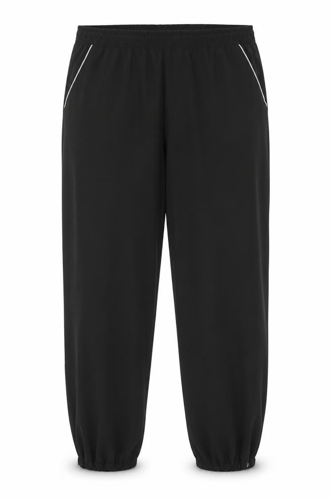 H&M Womens Black Polyester Trousers Size L Regular