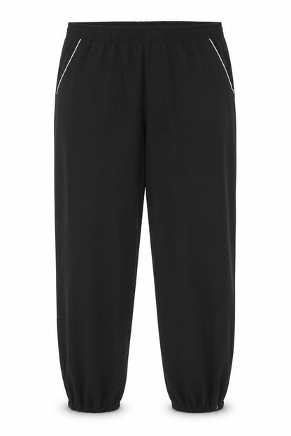 H&M Womens Black Polyester Trousers Size L Regular