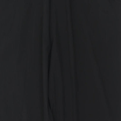 H&M Womens Black Polyester Trousers Size L Regular