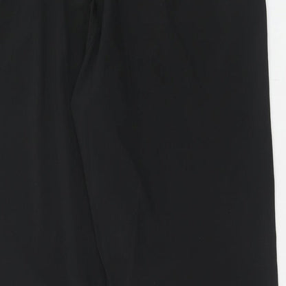 H&M Womens Black Polyester Trousers Size L Regular