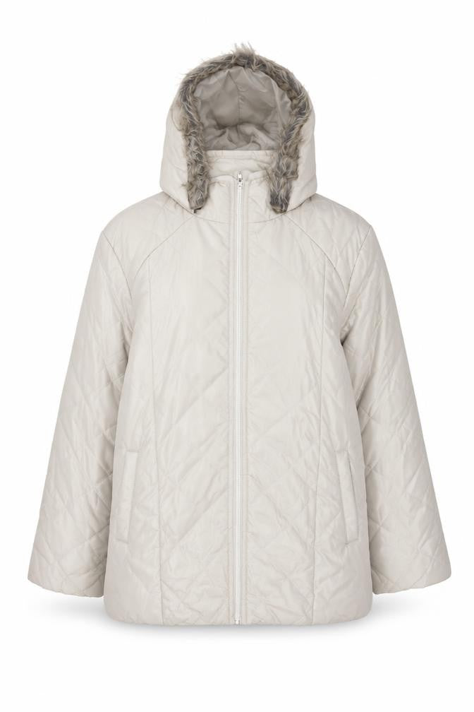 Anne De Lancay Womens Beige Jacket Size M Zip