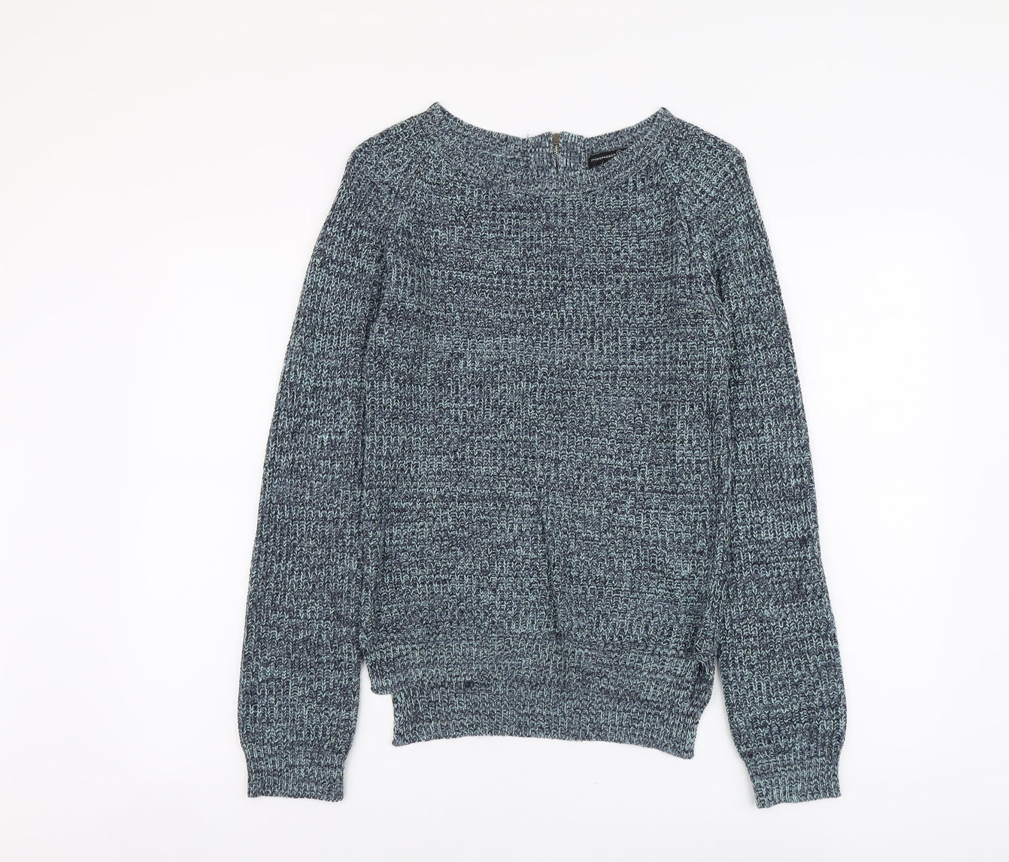 Atmosphere Womens Black Scoop Neck Acrylic Pullover Jumper Size 8