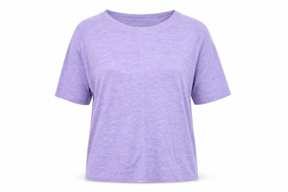 Marks & Spencer Womens Purple Round Neck Viscose Pullover Jumper Size 12
