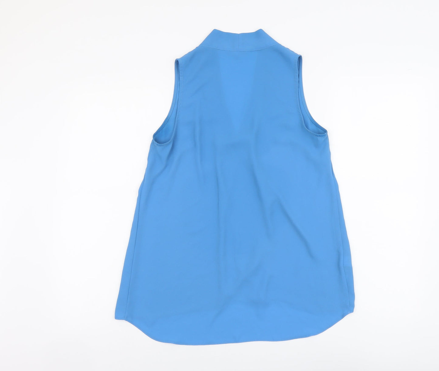NEXT Womens Blue Polyester Basic Tank Size 8 V-Neck