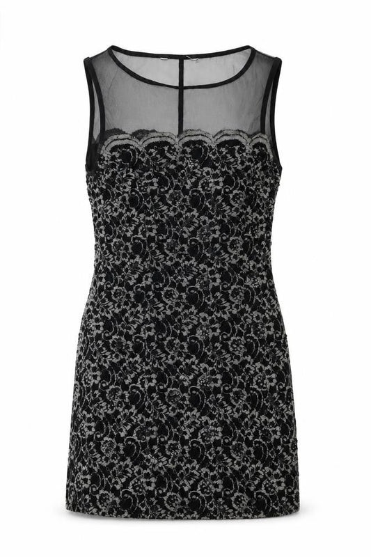 Debenhams Womens Black Geometric Nylon A-Line Size 12 Round Neck Pullover