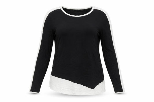 Preworn Womens Black Polyester Basic T-Shirt Size M Round Neck