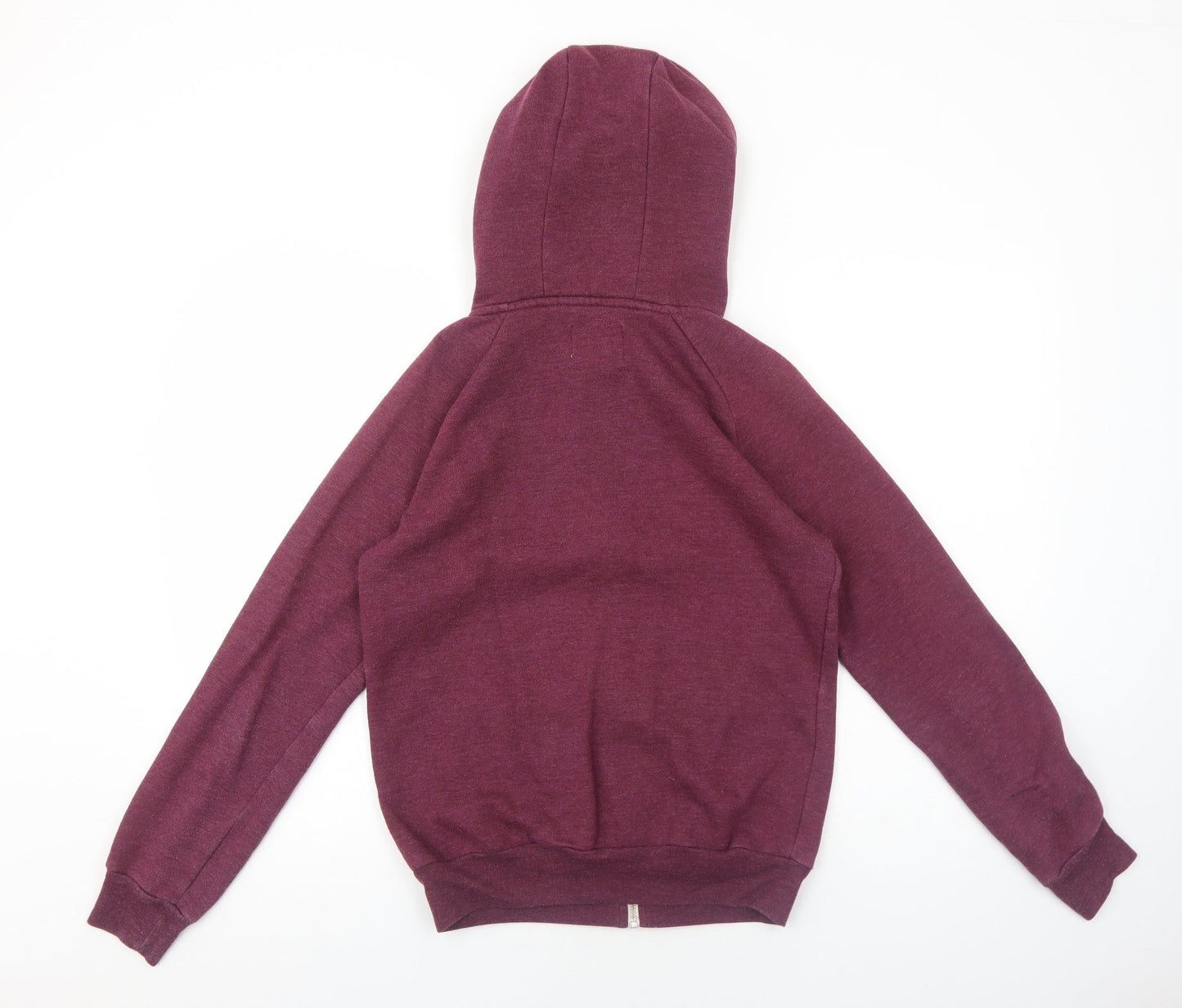 Cedar Wood State Mens Purple Cotton Full Zip Hoodie Size XS