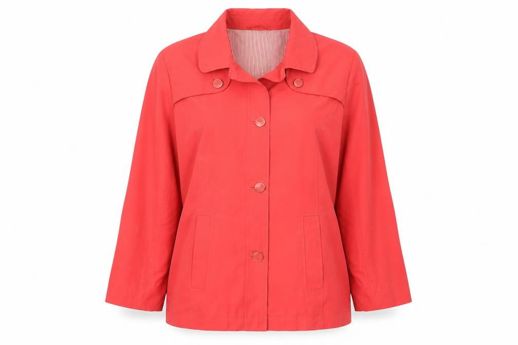 Classic Womens Red Jacket Size 16 Button