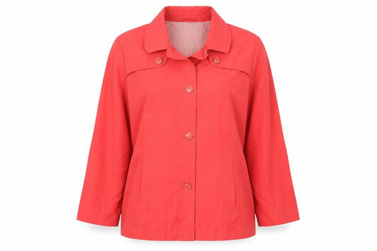 Classics Womens Red Jacket Size 16 Button