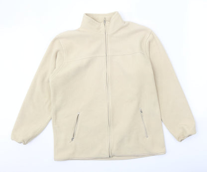 EWM Womens Beige Jacket Size 14 Zip