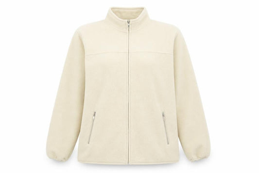 EWM Womens Beige Jacket Size 14 Zip