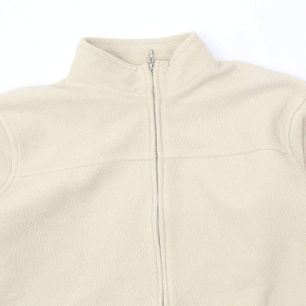 EWM Womens Beige Jacket Size 14 Zip