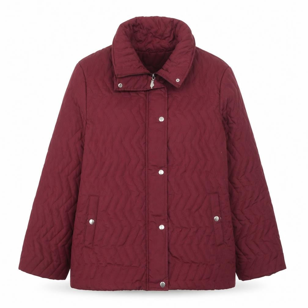 Autonomy Womens Purple Quilted Coat Size 16 Zip
