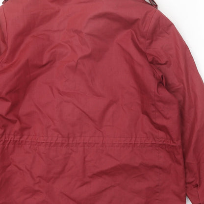 C&A Womens Red Jacket Coat Size 14 Zip