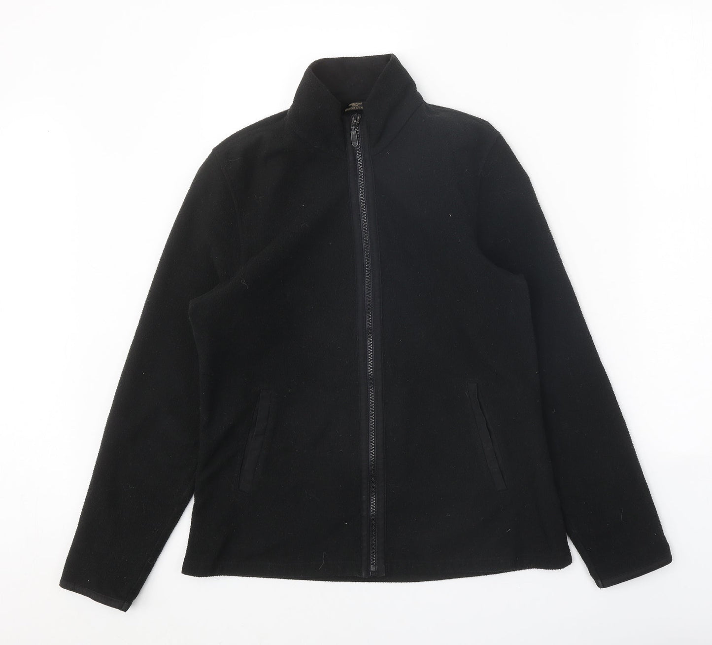 St Michael Womens Black Jacket Size 10 Zip