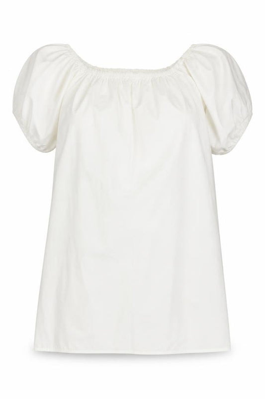 Primark Womens White 100% Cotton A-Line Size 12 Square Neck Pullover