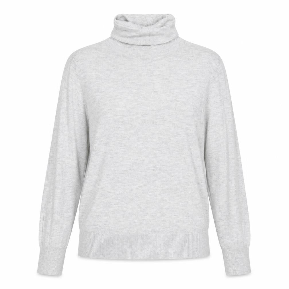 Zara Womens Grey Roll Neck Modal Pullover Jumper Size M