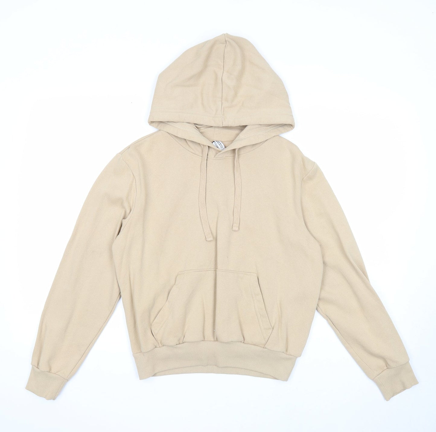 Divided Womens Beige Cotton Pullover Hoodie Size XS Pullover