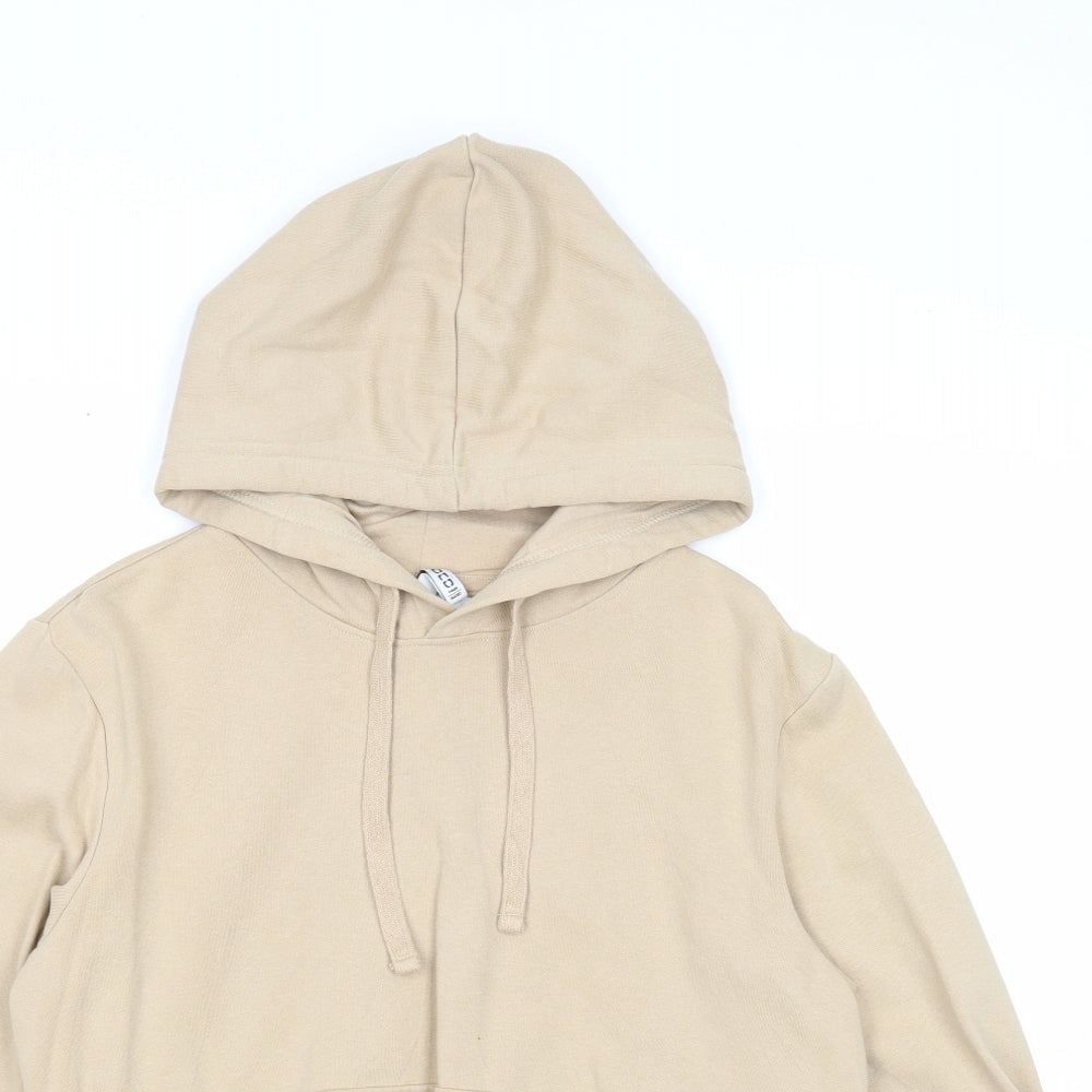 Divided Womens Beige Cotton Pullover Hoodie Size XS Pullover