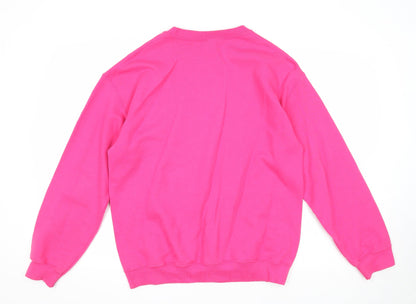 Preloved Gildan Womens Pink Cotton Pullover Sweatshirt Size M Pullover - Eat Sleep Dance Repeat. - Back