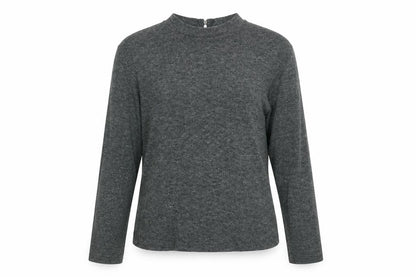 Atmosphere Womens Grey Polyester Basic T-Shirt Size 6 Round Neck