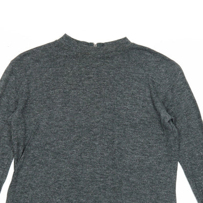 Atmosphere Womens Grey Polyester Basic T-Shirt Size 6 Round Neck