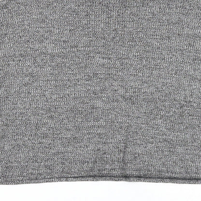 Divided Womens Black High Neck Polyester Pullover Jumper Size S